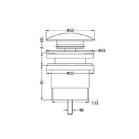 رأس هراب مغسلة كبس اللون النيكل المصقول نيرو / Ner...