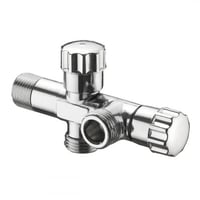 محبس 1/2 مزدوج مخرجين بمقبضين