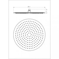 طاسة دش ستانلس ستيل 40 سم أسود دائري ليما / LIMA