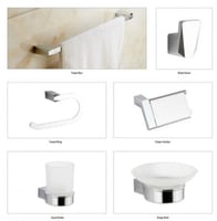 طقم أكسسوار 6 قطع كروم كوني / Koonee