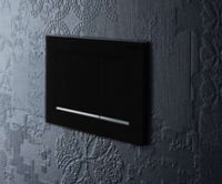 وجه خزان مربع سيجما 20 أسود -كروم جيبرت / GEBERIT