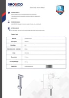 شطاف حمام جداري دائري كروم برونزو / BRONZO