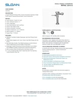 سيفون ظاهر كروم مقبض جانبي 13.2 ليتر سلون / SLOAN