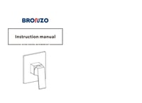 وجه خلاط دفن خط واحد ذهبي مربع برونزو / BRONZO