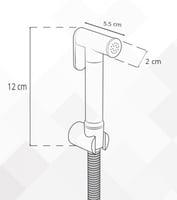 شطاف حمام جداري دائري كروم برونزو / BRONZO