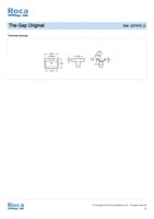 مغسلة The Gap مع عامود 55 سم روكا / ROCA