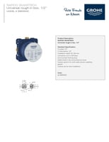 قلب خلاط دفن سمارت بوكس جروهي / GROHE