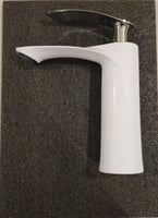 خلاط مغسلة اتوماتيك أبيض - كروم SERA