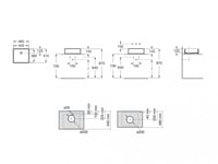 حوض مغسلة فوق الرخام صوفيا 46*41 سم روكا / ROCA