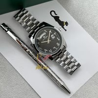 ساعة شبيهة رولكس مع قلم كارتير