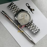 ساعة شبيهة رولكس مع قلم كارتير