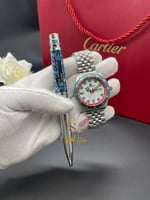 طقم ساعة كلاي مع قلم كارتير تيفاني