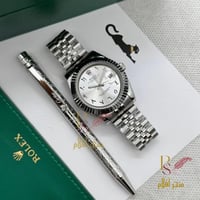 طقم ساعة رولكس مع قلم كارتير