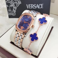 ساعة فرزاتشي روز قولد بفضي مع اسورة