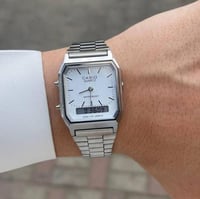 ساعة كاسيو فنتج ابيض