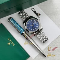 طقم ساعة رولكس مع قلم كارتير