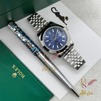 طقم ساعة رولكس مع قلم كارتير