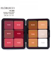 مجموعة احمر خدود و كونتور محدد وجه كريمي من فلورتش...