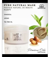 قناع الغاسول الطبيعي بزيت الارجان وزيت شجرة الشاي...