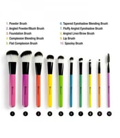 طقم فرش مكياج بوب ارت مكون من 10 قطع من بي اتش كوز...