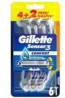 Gillette Sensor 3 Comfort 4+2 razor for men-جيليت...