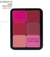 مجموعة احمر خدود و كونتور محدد وجه كريمي من فلورتش...