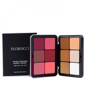 مجموعة احمر خدود و كونتور محدد وجه كريمي من فلورتش...