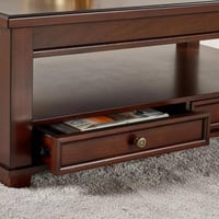 طاولة قهوة خشب - لون بني