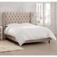 سرير  فندقي كلاسيكي حجم كوين - لون بيج