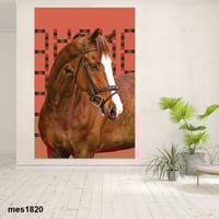 لوحة جدارية مطبوعة فنية وديكور - صورة خيل