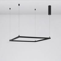 انارة سقف معلقة ثريا مربعة انارة للاعلى لون اسود -...