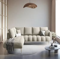 كنب زاوية للصاله - بيج