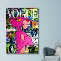 لوحة جدارية فنية مطبوعة - بنك بانثر - بوب ارت