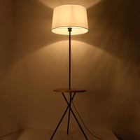 اضاءة ستاند ارضية - ابجورة ارضية طويلة مع رف بتصمي...