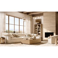 كرسي بوكليه مودرن - لون بيج