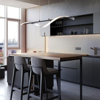 انارة سقف معلقة تصميم مودرن لون ابيض واسود