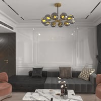 اضاءة سقف معلقة - ثريا علاقي تصميم مودرن