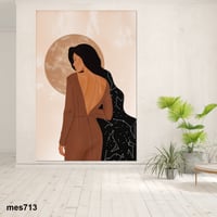 لوحة جدارية مطبوعة على لوح اكريلك - امرأة