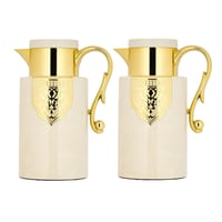 طقم ترمس حراري للقهوة والشاي من السيف - سعة 1 لتر...