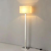 اضاءة ارضية ستاند فندقي سيمبل كروم و فابريك بيج