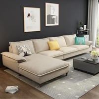 كنب زاوية مودرن - لون بيج