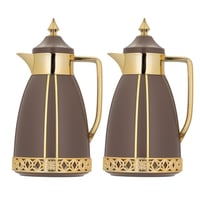 طقم ترمس حراري للقهوة والشاي من السيف - سعة 1 لتر...