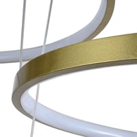 اضاءة سقف معلقة - ثريا علاقي ثلاث حلقات دائرية ليد...