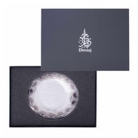 طقم صحون تقديم زجاجية فاخرة بزخرفة بلاتينية مفردات...