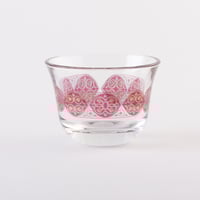 طقم فناجين قهوة عربية زجاجية بزخرفة ملونة عصرية وا...