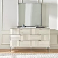 تسريحة مع وحدات تخزين مع مرآه