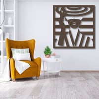 جدارية منحوتة خشبية لوحة ديكور نقشة امرأة