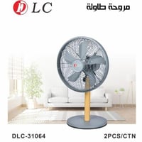 مروحة حديد طاولة بـ - 3 سرعات و5 ريش ، 35 واط صغير