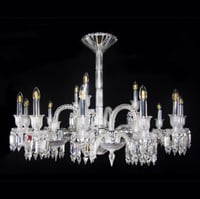 انارة سقف معلقة ثريا باريس كريستال كلاسيك 24 ذراع...