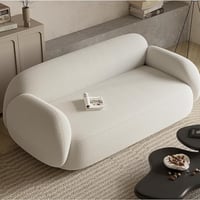 كنب بوكليه 3 مقاعد مودرن - لون ابيض